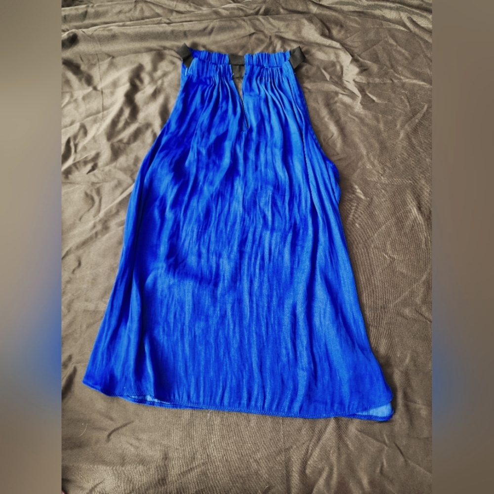 Blue blouse tank